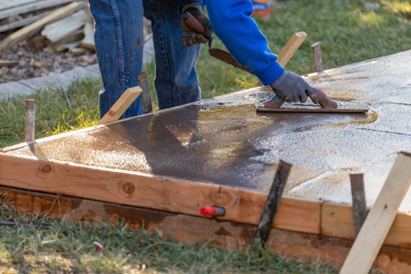Patio Slab Construction in Renton
