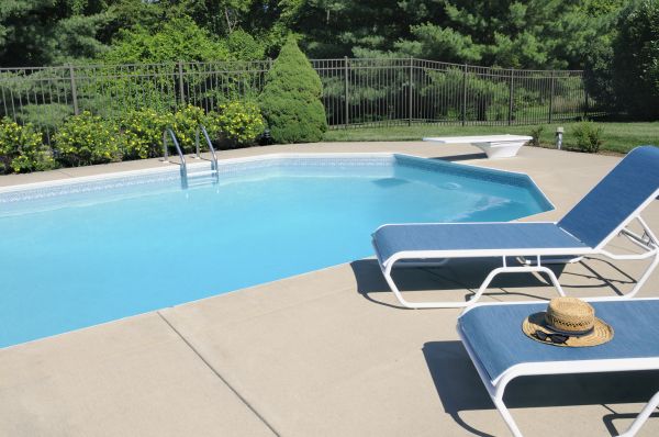 Poolside Concrete Installation in Renton